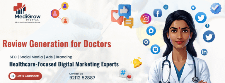 Online review generation services for doctors by MediGrow Digital to build trust and credibility